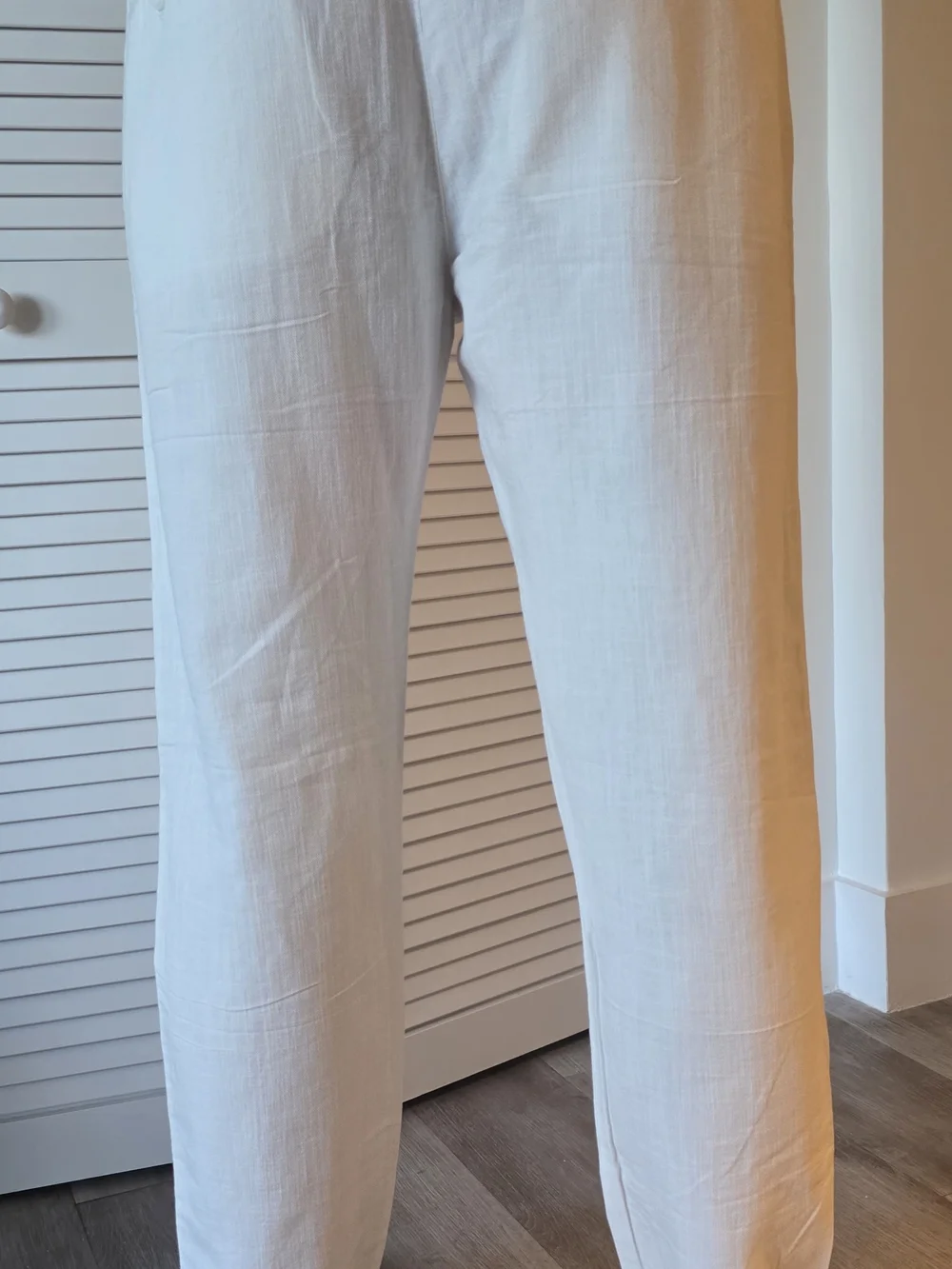 Loro Piana Cream Linen-Blend Chinos with Embroidered Crest